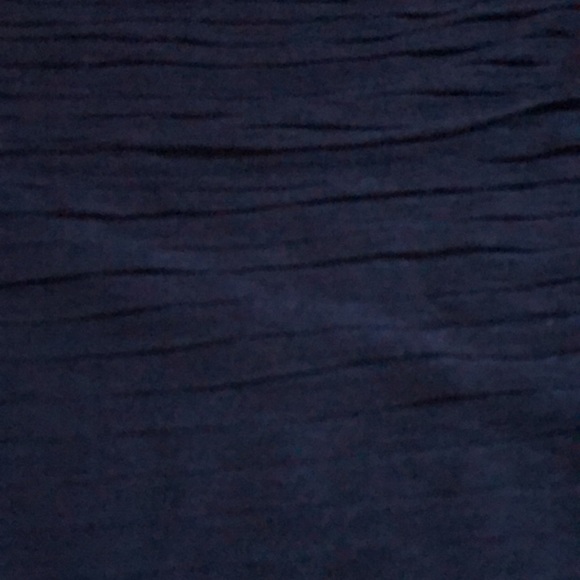 Studio M black size medium skirt semi tiered sheer lined pull on stretch - Picture 7 of 13